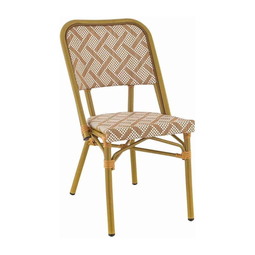 Chaise de bistrot CABOURG - tressage chevrons