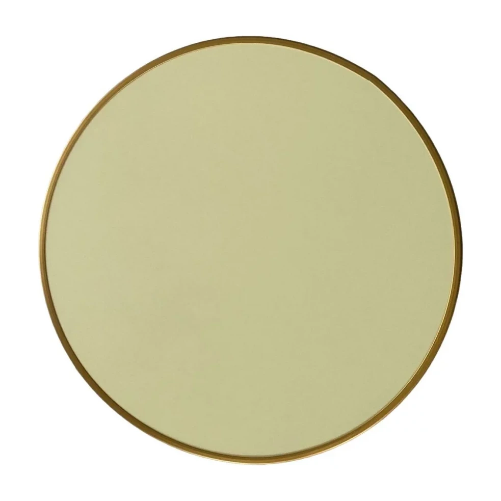 Plateau de table LOUVRE - rond Ø60 laqué liseré doré