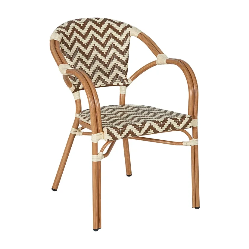 Table de terrasse SORRENTO - tressage beige