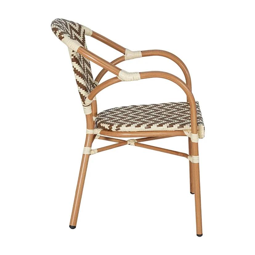 Table de terrasse SORRENTO - tressage beige