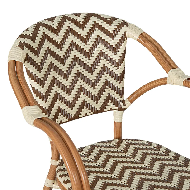 Table de terrasse SORRENTO - tressage beige